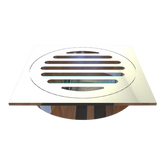 100mm Brass Square Push Into PVC Grate